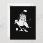 ゴルフ・バーディ・バおもしろいード・アニマル・ユーモア・ゴルフ ポストカード (正面/裏面)