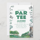 ゴルフ パーティー バースデー インビテーション (正面)