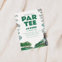 ゴルフ パーティー バースデー インビテーション