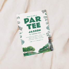 ゴルフ パーティー バースデー インビテーション