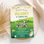 ゴルフ パーティー 2歳の誕生日 招待状