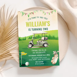 ゴルフ パーティー 2歳の誕生日 招待状