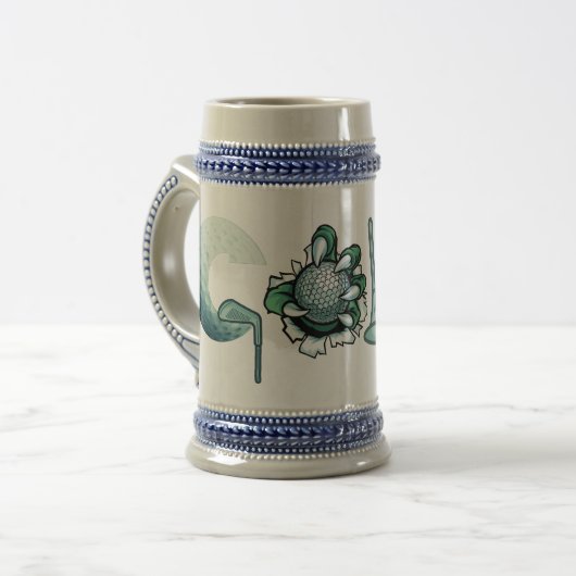 ゴルフ ビールジョッキ (正面左)