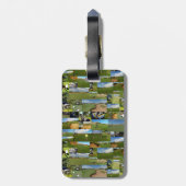 ゴルフ、フォトコラージュ、ラゲージタグ ラゲッジタグ (裏面縦)