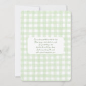 ゴルフ ベイビー シャワー 招待状 (裏面)