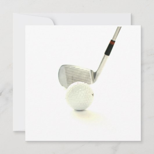 ゴルフ・ボールおよびクラブ招待状 招待状 (正面)