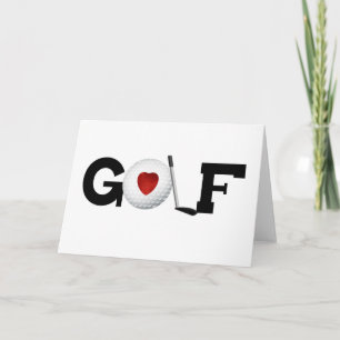 ゴルフ・ボールとのゴルフ カード