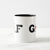 ゴルフ・ボールとのゴルフ ツートーンマグカップ (中央)