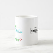 ゴルフ・ボールになぜ窪みがありますか。 コーヒー・マグ コーヒーマグカップ (中央)