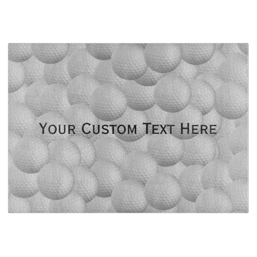 ゴルフ・ボールのカスタムなまな板 カッティングボード (正面)