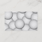 ゴルフ・ボールのコラージュ 名刺 (裏面)