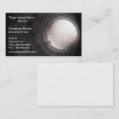 ゴルフ・ボールのテンプレートの名刺 名刺 (正面/裏面)