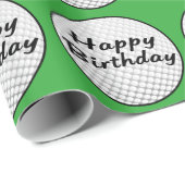 ゴルフ・ボールのハッピーバースデー ラッピングペーパー (ロールコーナー)