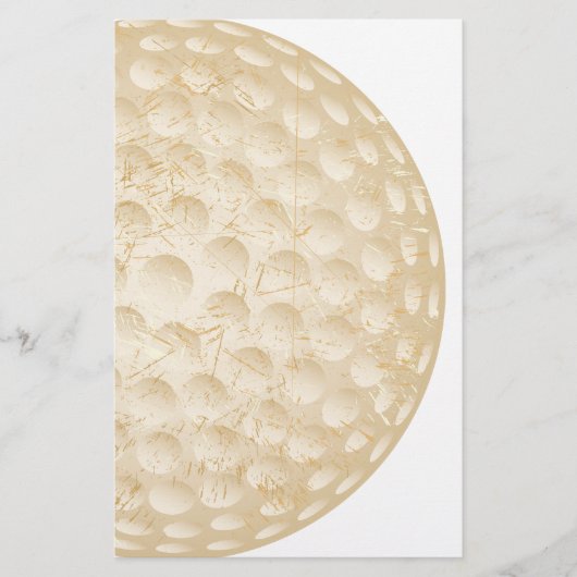 ゴルフ・ボールのヴィンテージ 便箋 (正面)