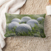 ゴルフ・ボールの枕 ランバークッション (ブランケット)