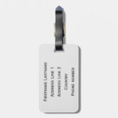 ゴルフ・ボールの荷物のラベル ラゲッジタグ (裏面縦)