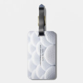 ゴルフ・ボールの荷物のラベル ラゲッジタグ (裏面縦)