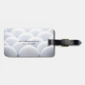 ゴルフ・ボールの荷物のラベル ラゲッジタグ (裏面横)