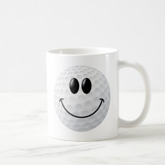 ゴルフ・ボールの顔 コーヒーマグカップ