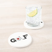 ゴルフ・ボールのTシャツおよびギフトとのゴルフ コースター (側面)