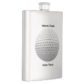 ゴルフ・ボール-あなた自身の文字を書いて下さい フラスク (右)