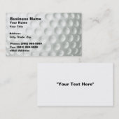 ゴルフ・ボール(クローズアップ) 名刺 (正面/裏面)