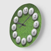 ゴルフ・ボール ラージ壁時計 (傾斜)