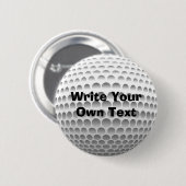 ゴルフ・ボール 缶バッジ (正面&裏面)