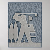 ゴルフ ポスター (正面)