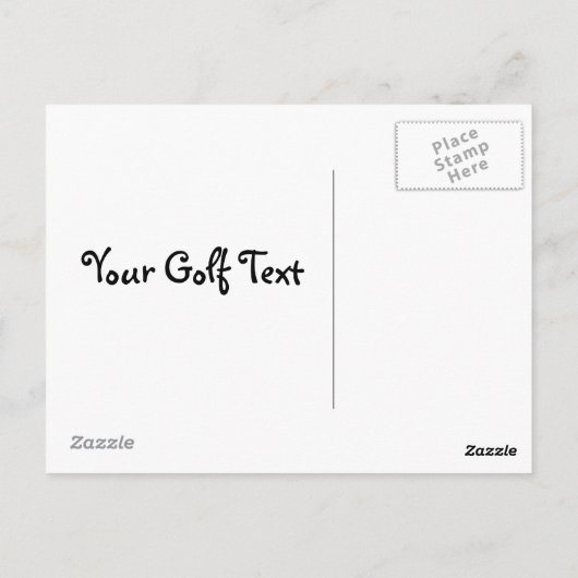 ゴルフ ポストカード (裏面)