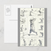 ゴルフ ポストカード (正面/裏面)