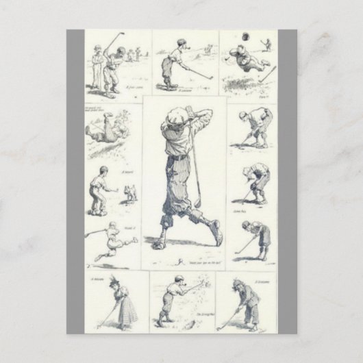 ゴルフ ポストカード (正面)