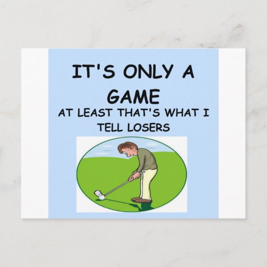 ゴルフ ポストカード (正面)