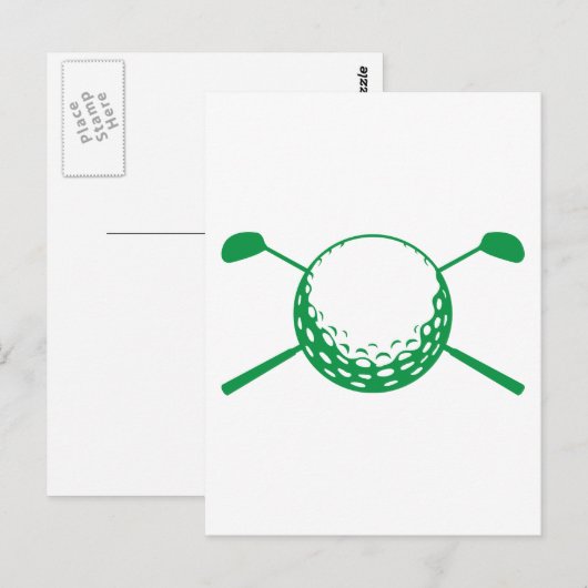 ゴルフ ポストカード (正面/裏面)