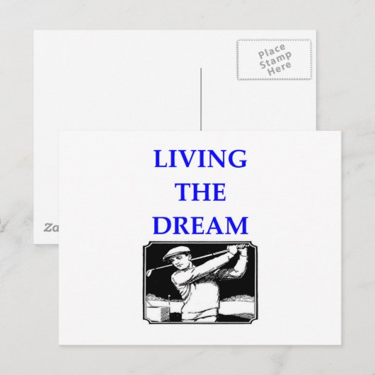 ゴルフ ポストカード (正面/裏面)