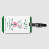 ゴルフ・マティーニ・コケット・バウBachelorette Party ラゲッジタグ (正面横)