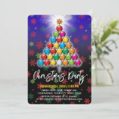 ゴルフ メリークリスマス - ホリデーデザイン 招待状 (スタンド正面)