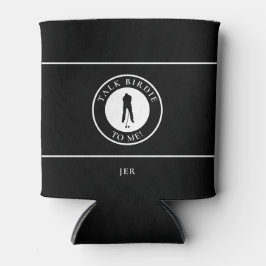 ゴルフ メンズ ユニークな名言 オーダーメイド モノグラム ブラック 缶クーラー