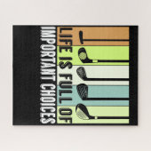 ゴルフ·ラおもしろいイフ·チョイス·クラブ ジグソーパズル (横)