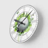 ゴルフ ラウンド壁時計 (傾斜)