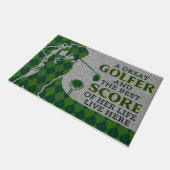 ゴルフ・ラグ、ゴルフ好きの敷物 ドアマット (アングル)