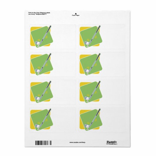 ゴルフ ラベル (フルシート)