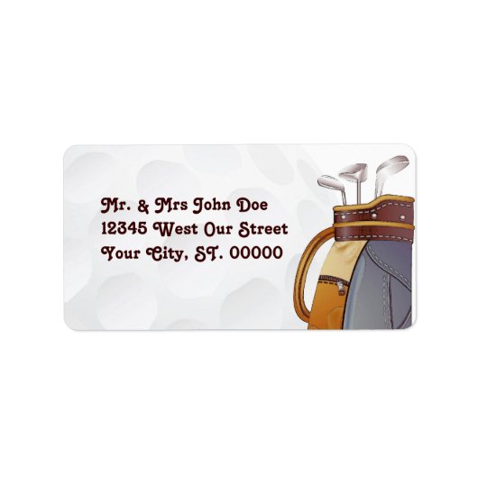 ゴルフ ラベル (正面)