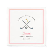 ゴルフ"リングの前の最後のスイング"ブライダルシャワー