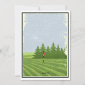 ゴルフ レトロ 招待状 (裏面)