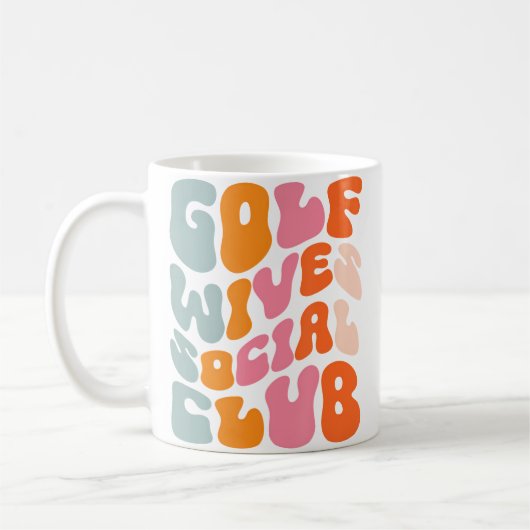 ゴルフ・ワイフズ・ソーシャルクラブ コーヒーマグカップ (左)