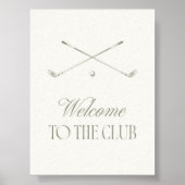 ゴルフ ヴィンテージ ウォール アートへ ようこそ ポスター (正面)