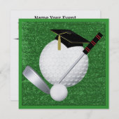 ゴルフ 卒業 - SRF 招待状 (正面/裏面)