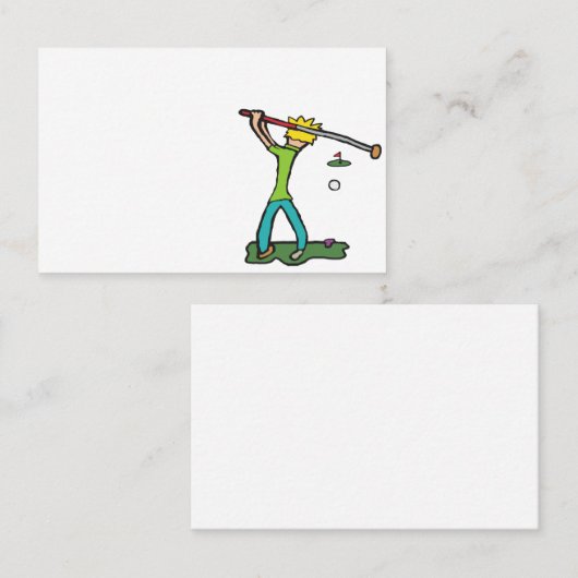 ゴルフ 名刺 (正面/裏面)