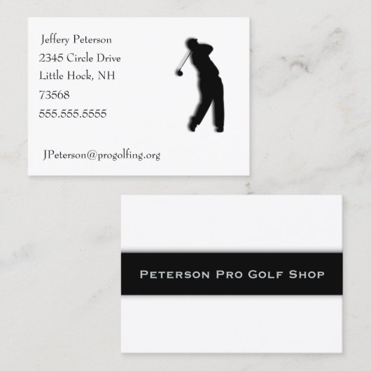 ゴルフ 名刺 (正面/裏面)